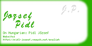 jozsef pidl business card